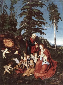 El resto en la huida a Egipto Lucas Cranach el Viejo Pinturas al óleo